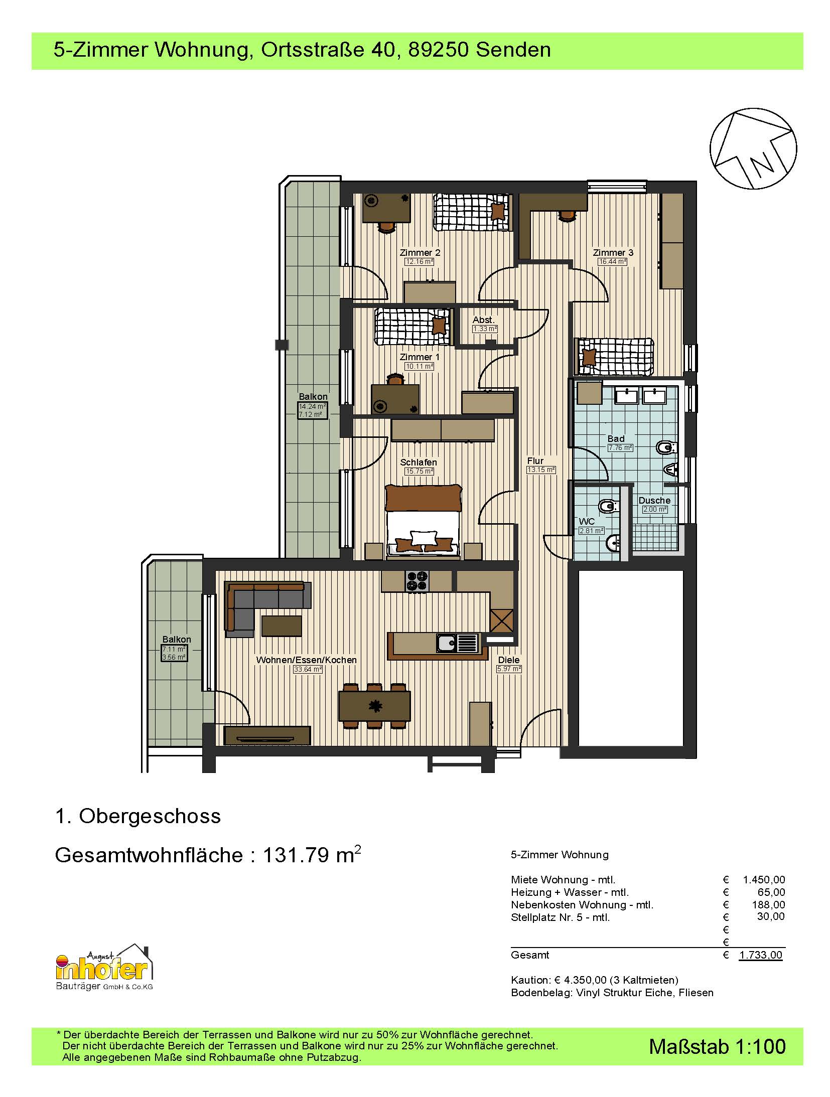 Großzügige 5-Zimmer-Wohnung mitten in Senden