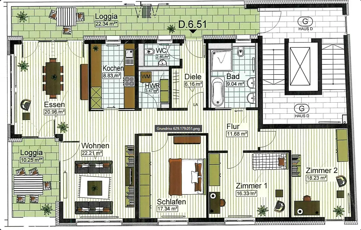 schöne 4-Zimmer Wohnung in Neu-Ulm zu vermieten