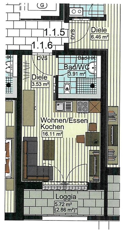 1 Zimmer Wohnung in Senden-Wullenstetten zu vermieten
