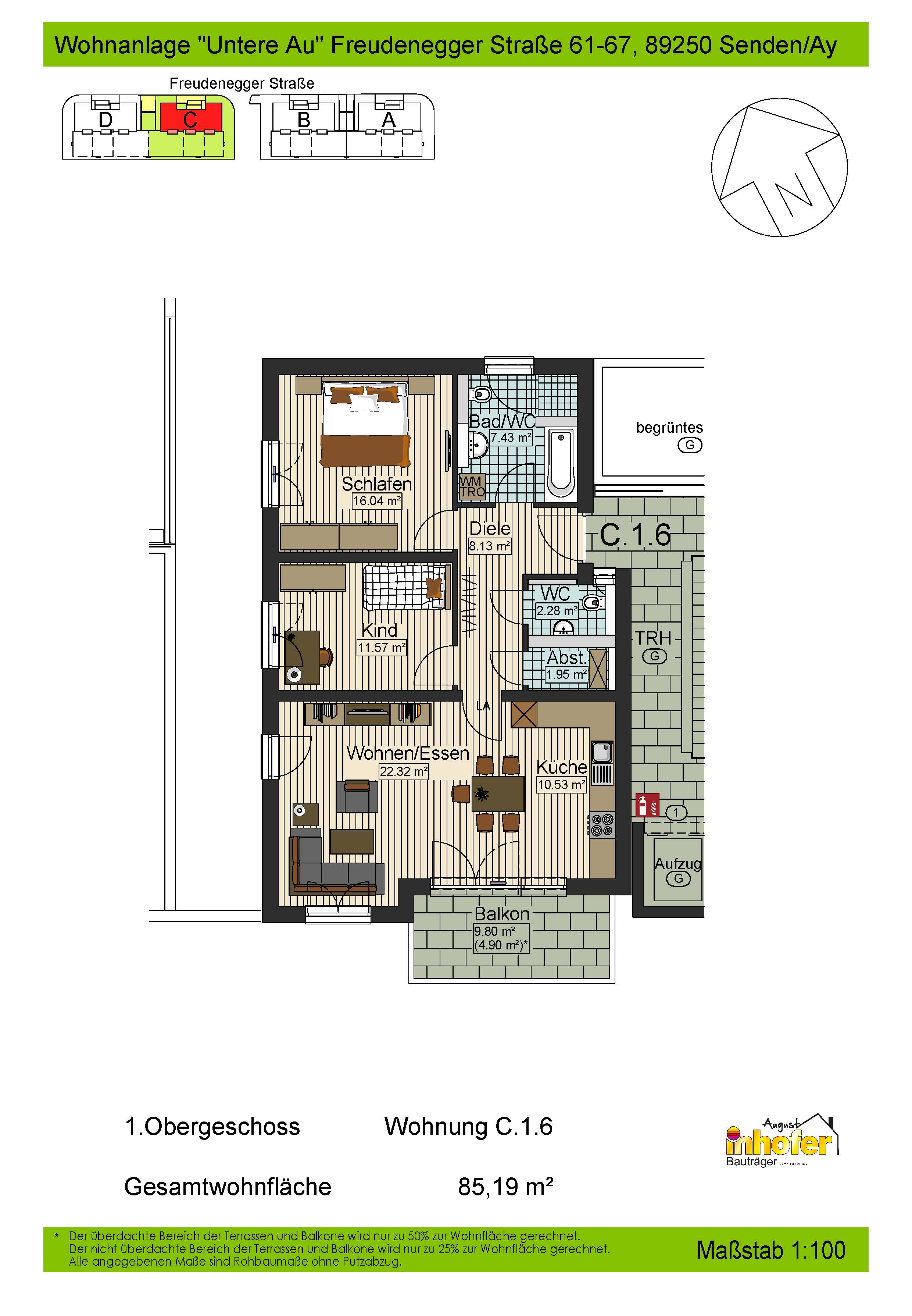 Neubau 3-Zimmer-Wohnung "Untere Au" 