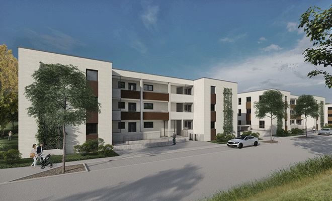 Neubauwohnanlage Untere Au Moderne Wohnanlage in Senden-Ay